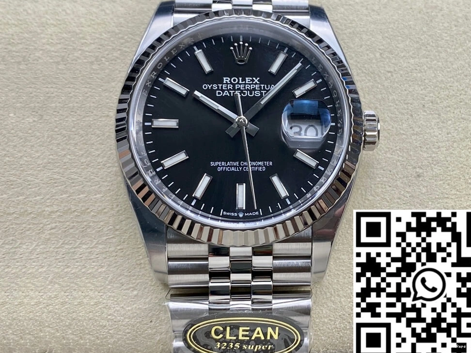 Datejust Factory 36MM M126234-0015 Dial Rolex Black Clean 0918